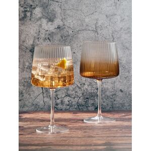 Anton Studio Designs Anton Studio Designs Set of 2 Amber Empire Gin Glasses