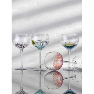 Anton Studio Designs Anton Studio Designs Set of 4 Red Speckle Gin Glasses