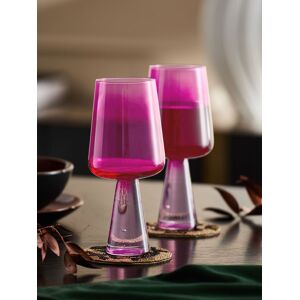 Next Set of 2 Pink Aubrie Wine Glasses