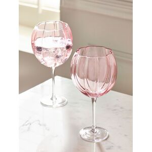Next Set of 2 Pink Ottilie Gin Glasses