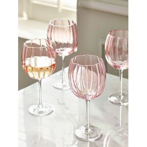Next Set of 4 Pink Ottilie Wine Glasses