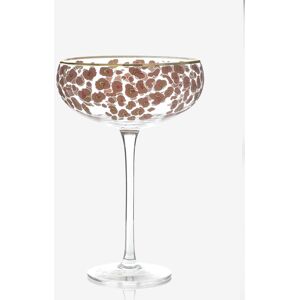 Next Set of 2 Pink Leopard Print Coupe Glasses