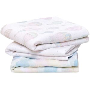 Aden + Anais aden + anais Pink Cotton Muslin Squares 3 Pack