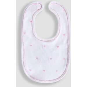 Jojo Maman Bébé JoJo Maman Bébé Pink Duck Embroidered Bib