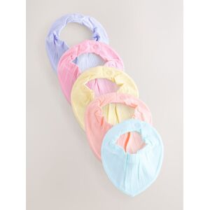 Next Bright Pastel Baby Dribble 100% Cotton Bibs 5 Pack