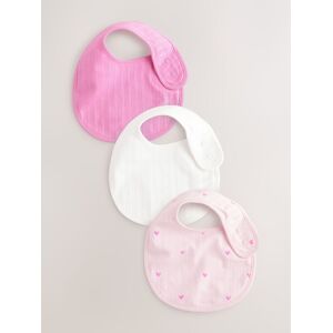 Next Pink Baby Bibs 3 Pack