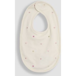 Jojo Maman Bébé JoJo Maman Bébé Cream Baby Embroidered Bib