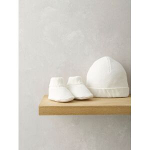 Mamas & Papas Mamas & Papas 2 Piece Fine Knit 100% Cotton Hat & Booties Set