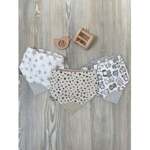 Cheeky Chompers Cheeky Chompers Baby Teething Dribble 100% Cotton Bibs 3 Pack