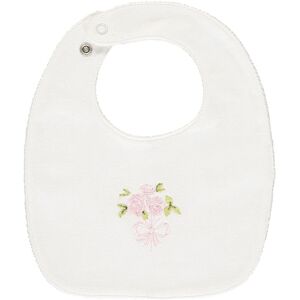 Emile Et Rose Emile Et Rose Pink Floral Print & Embroidered 100% Cotton Bib Gift Set