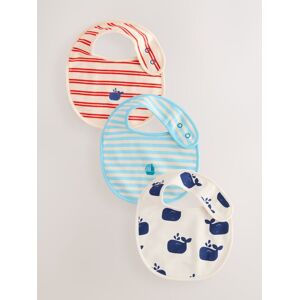 Next Blue/Red Stripe Nautical Baby Bibs 3 Pack