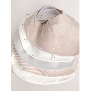 Next Neutral Baby Dribble Bibs 5 Pack
