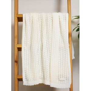 The Little Tailor The Little Tailor Baby Scallop Design Pointelle 100% Cotton Blanket