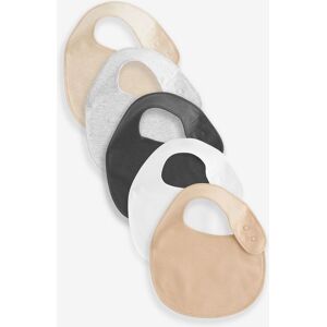 Next Neutral Baby 100% Cotton Bibs 5 Pack
