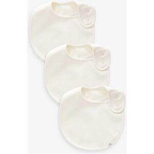Next Cream Baby Regular 100% Cotton Bibs 3 Pack