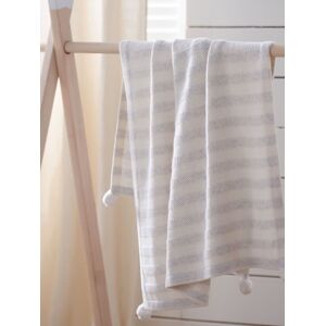 The White Company The White Company Stripe Cotton Cashmere Baby Blanket