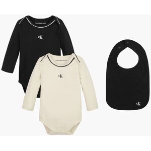Klein Calvin Klein Black Monogram Body Bib Gift Set