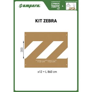 Schablonenset, für Zebrastreifen, 12 Schablonen, Karton Ampere