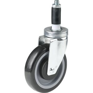 kaiserkraft PVC-Lenkrolle, VE 2 Stk, ohne Stopp, Rad-Ø 125 mm