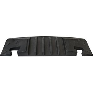 kaiserkraft Kabelbrücke, Höhe 50 mm, Abschlusselement, Nut, LxBxH 590 x 190 x 50 mm, schwarz