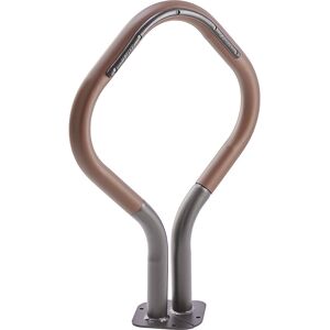 Fahrradständer, 2 Stellplätze, rostbraun lackiert, schwarz Mottez