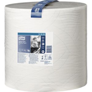 Papierwischtücher, extrastark, TAD-Qualität, 2-lagig, weiß, VE 1 Rolle, 1000 Blatt/Rolle TORK
