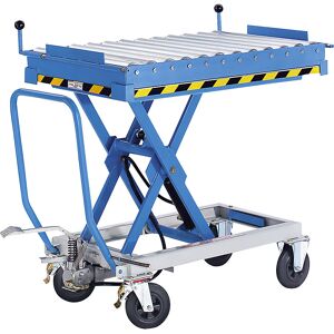 Rollenbahn für Scherenhubtisch, starr, LxB 1190 x 740 mm eurokraft pro