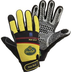 Handschuhe NON-SLIP, gelb / schwarz, 1 Paar, Größe 9 (L) Leipold+Döhle