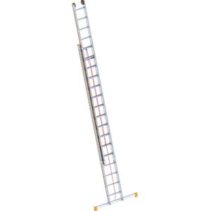 Alu-Seilzugleiter, 2-teilig, ausziehbar, inkl. Traverse, 2 x 16 Sprossen Layher