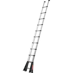 Teleskop-Anlegeleiter PRIME LINE, mit klappbaren Stabilisatoren, 80 mm Stufentiefe, 11 Stufen Telesteps