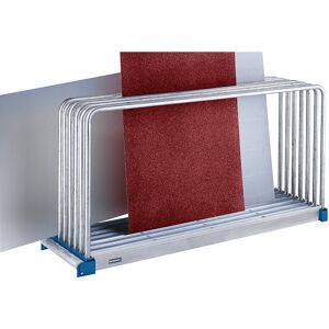 Tafelregal, verzinkt, LxBxH 2030 x 800 x 1000 mm, 9 Fächer, Fachlast 1000 kg eurokraft pro