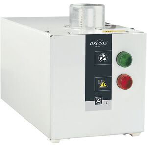 Entlüftungsaufsatz, mit Abluftüberwachung, Alarmkontakt, auf Gefahrstoffschränke, HxBxT 200 x 200 x 400 mm asecos
