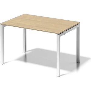 BISLEY Schreibtisch CITO, U-Gestell, HxBxT 740 x 1200 x 800 mm, Gestell weiß, Platte Ahorn