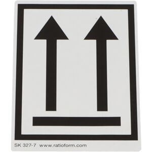 Warnetiketten, Aufdruck Symbol Nicht stürzen/Oben, VE 1000 Stk, LxB 74 x 105 mm, ab 5 VE ratioform