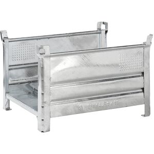 Langgutgestell mit 2 Längswänden, LxB 1000 x 800 mm, verzinkt, ab 5 Stück Heson
