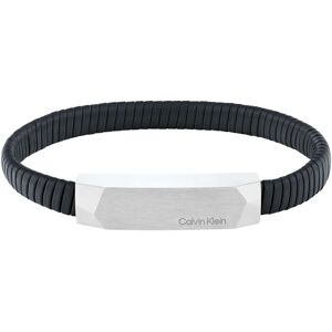 Calvin Klein Lederarmband »MAGNIFY, 35100012« schwarz-edelstahlfarben Größe