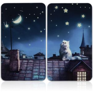 Maximex Herd-Abdeckplatte »Universal Modell Moon Cat«, (Set, 2 tlg.),... schwarz Größe