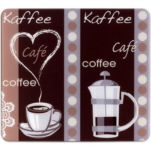 Maximex Schneide- und Abdeckplatte »Modell Kaffeeduft«, Spritzschutz,... bunt Größe
