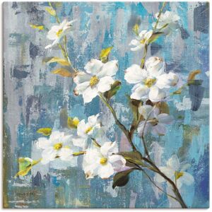 Artland Leinwandbild »Wundervolle Magnolie II«, Blumen, (1 St.), auf... Farbe Bild(er): blau Größe