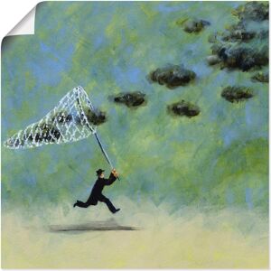 Artland Wandbild »Wolkenfänger«, Mann, (1 St.), als Leinwandbild, Poster,... Farbe Bild(er): grün Größe