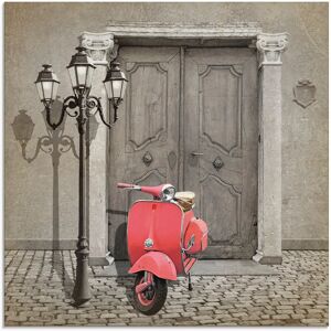 Artland Glasbild »Oldtimer Motorroller Colorkey«, Motorräder & Roller, (1... Farbe Bild(er): pink Größe
