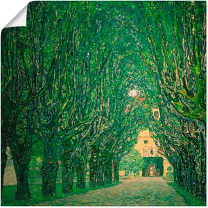 Artland Kunstdruck »Allee im Park von Schloss Kammer«, Wiesen & Bäume, (1... Farbe Bild(er): grün Größe