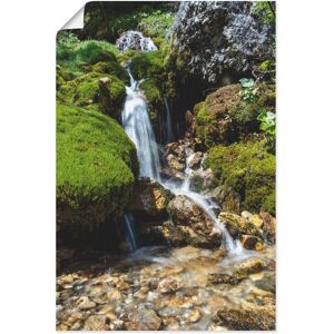 Artland Wandbild »Kleiner Wasserfall in den Bergen«, Gewässer, (1 St.), als... Farbe Bild(er): grün Größe
