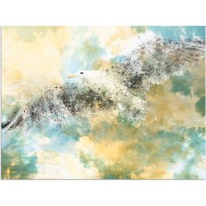 Artland Wandbild »Verschwindende Möwe«, Vögel, (1 St.), als Alubild,... Farbe Bild(er): grün Größe