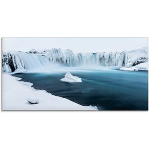Artland Glasbild »Godafoss«, Gewässer, (1 St.), in verschiedenen Grössen Farbe Bild(er): weiss Größe