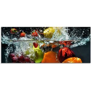 Artland Glasbild »Spritzendes Obst auf dem Wasser«, Lebensmittel, (1 St.), in... Farbe Bild(er): bunt Größe