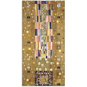 Artland Glasbild »Werkvorlage zum Stocletfries. Schmalwand«, Muster, (1 St.),... Farbe Bild(er): goldfarben Größe