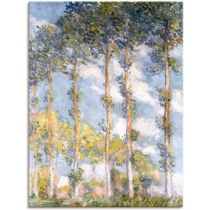 Artland Leinwandbild »Pappeln. 1881«, Bäume, (1 St.), auf Keilrahmen gespannt Farbe Bild(er): braun Größe