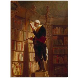 Artland Wandbild »Der Bücherwurm (Detail). Um 1850«, Mann, (1 St.), als... Farbe Bild(er): braun Größe