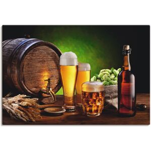 Artland Wandbild »Bier Stillleben«, Getränke, (1 St.), als Alubild,... Farbe Bild(er): braun Größe